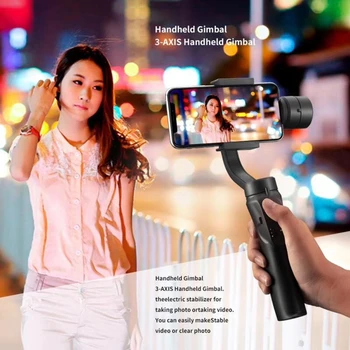 Стабилизатор видеозаписи с защитой от встряхивания для мобильного телефона Xiaomi iPhone, смартфон со штативом, ручной 3-осевой карданный держатель для телефона