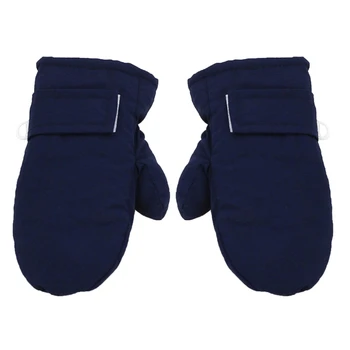 Стильные детские зимние перчатки, мягкие и прочные варежки с флисовой подкладкой, детские утепленные зимние перчатки, легкие перчатки