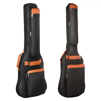 Сумка для электрогитары, гитарный рюкзак, Регулируемый плечевой ремень с большими карманами, Водонепроницаемая сумка для гитары, Утолщенная performance ba
