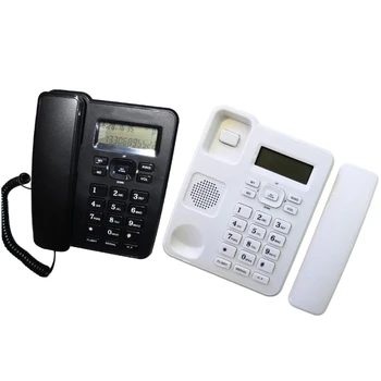 Телефон KX-6001CID Стационарный телефон без аккумулятора с большим светодиодом для домашнего офиса