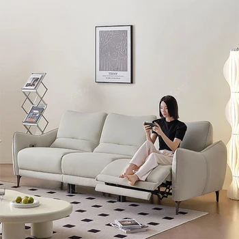Тканевый диван с электроприводом для сидения в функциональном кинотеатре и гостиной - Тканевый раскладывающийся диван MANBAS