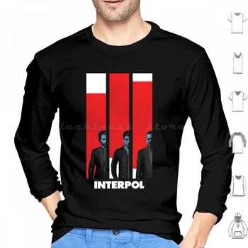 Толстовка с капюшоном из хлопка с длинным рукавом Interpol Band Группа Interpol Группа Interpol Музыкальный альбом Indie Alternative Antics American Daniel