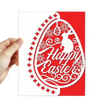 Трафарет для вырезания карточек Happy Easter Egg Bunny Border для скрапбукинга 