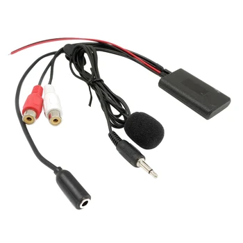 Универсальное автомобильное радио 3,5 мм RCA аудио вход AUX Bluetooth Микрофонный кабель для Pioneer, Hyundai, Nissan, Mazda