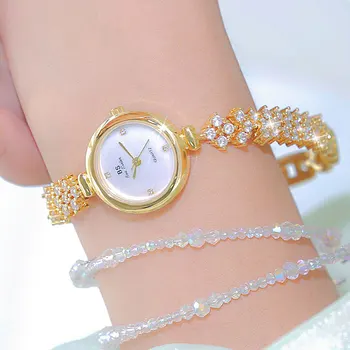 Уникальные часы-браслет Роскошные Бриллиантовые Золотые Серебряные кварцевые часы для женской бижутерии Водонепроницаемые часы Reggios Feminino