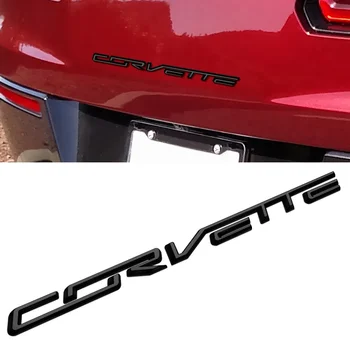 Хромированный автомобильный стайлинг CORVETTE Буквенная Эмблема для Chevrolet Corvette C3 C5 C6 C7 C8 Авто Эмблема заднего багажника Логотип Значок Наклейка Термоаппликация