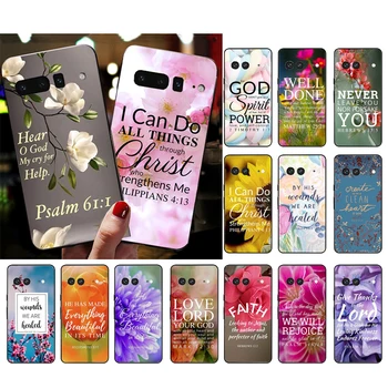 Цветочный Библейский Стих, Христианский Чехол Для Телефона Google pixel 7A 8 7 Pro 7 6A 6 Pro 5A 4A 3A Pixel 4 XL Pixel 5 6 4 3 3A XL