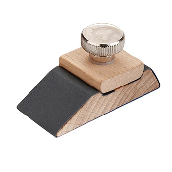 Шлифовальный блок для кромкооблицовочного инструмента DIY Leather Craft Кожа ручной работы Прочный инструмент для дубления деревянных кромок Обработка наждачной бумагой